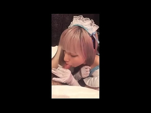 ❤️ جاپاني بت [ميوڪا]، فرينچ نوڪر جو لباس، حصو 1، بلو جاب ۽ لوشن سان جرڪ آف ﹏